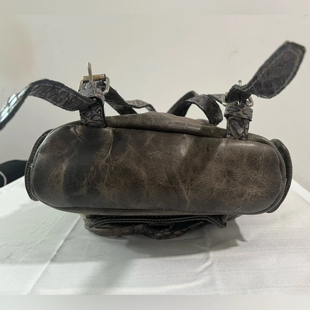 Freebird By Steven Brett Stone Snake Leather Backpack - Picture 4 of 11